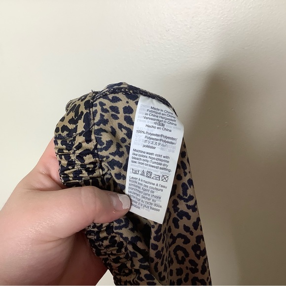 < J. Crew Satin Cheetah Print Midi Skirt > - Picture 4 of 5